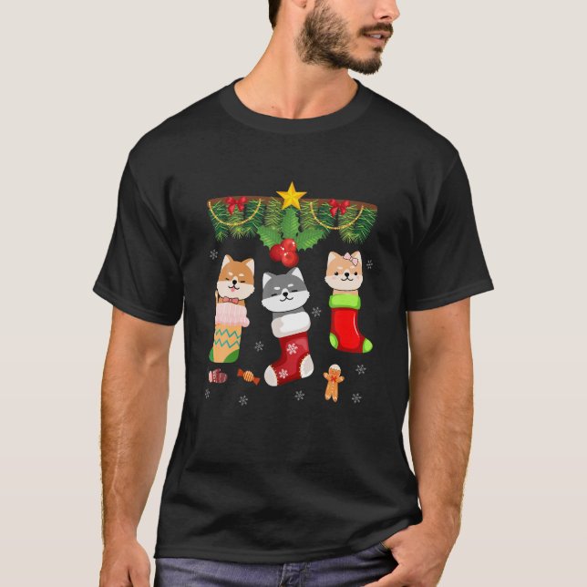 Camiseta Gato En Navidades De Papá Noel Pajamas Ilustra Fun (Anverso)