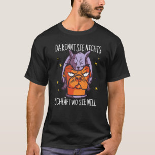 Camiseta Gato En Perro. Allí No Sabe Nada, Dura Donde