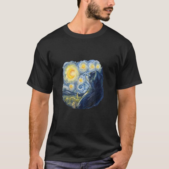 Camiseta Gato en pintura (Anverso)