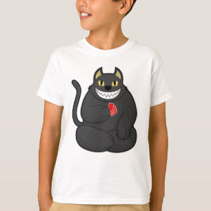 Camiseta Gato en Poker con tarjetas de póker