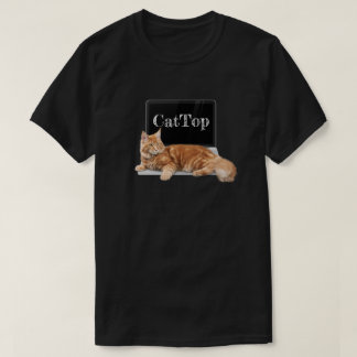 Camiseta Gato en portátil - CatTop