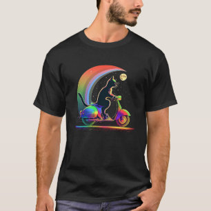 Camiseta Gato en scooter scooter 1
