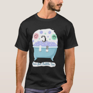 Camiseta Gato en tiempo de burbujas perfecto