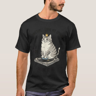 Camiseta Gato en tocadiscos imagina que tu opinión no