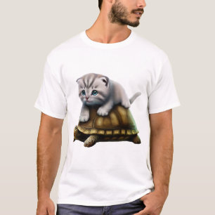 Camiseta Gato en tortuga Copiar
