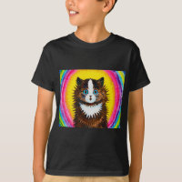Gato en un arcoiris, Louis Wain T-Shirt