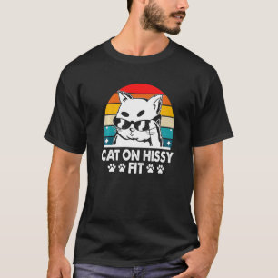 Camiseta Gato en un ataque de ira Humor de gato Parejas de 