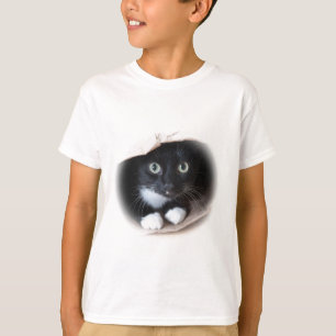 Camiseta Gato en un bolso