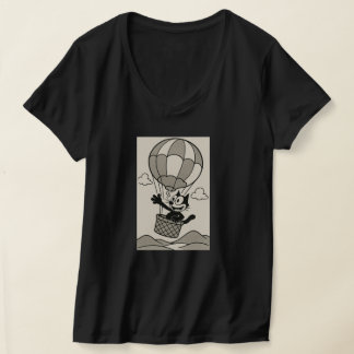 Camiseta Gato En Una Cesta De Globos