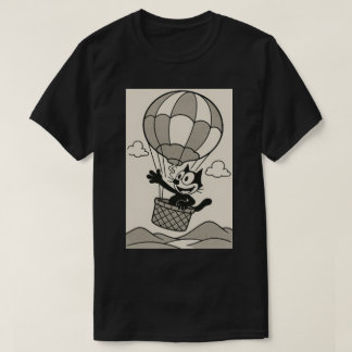 Camiseta Gato En Una Cesta De Globos