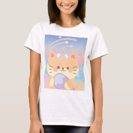 Camiseta gato en vacaciones