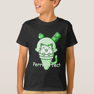 Camiseta Gato en verde perfecto
