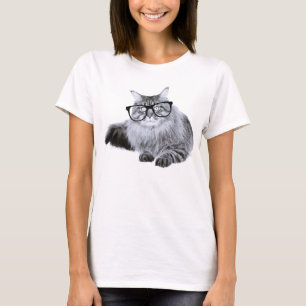 Camiseta Gato en vidrios