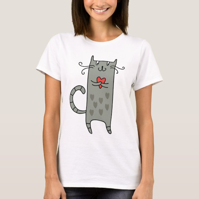 Camiseta Gato enamorado (Anverso)