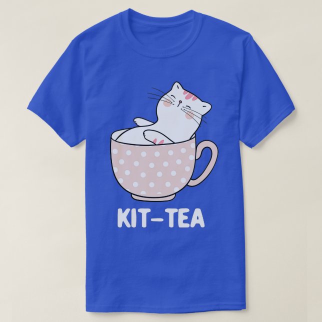 Camiseta Gato Enamorado y Tea Lover, Kit-Tea - 5 - (Diseño del anverso)