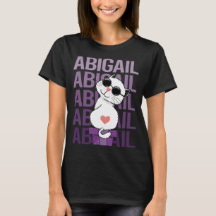 Camiseta Gato encantador - Nombre de Abigail