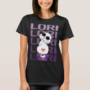 Camiseta Gato encantador - Nombre de Lori