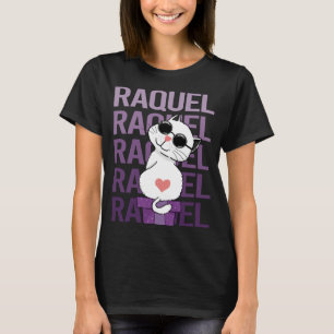 Camiseta Gato encantador - Nombre de Raquel