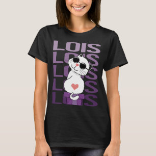 Camiseta Gato Encantador - Nombre Lois
