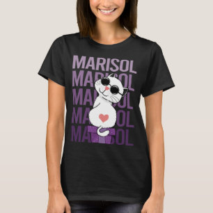 Camiseta Gato Encantador - Nombre Marisol