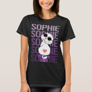 Camiseta Gato encantador - nombre Sophie