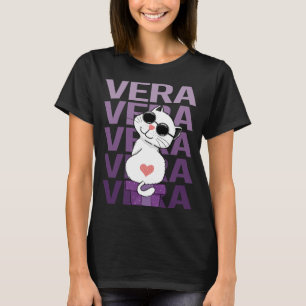 Camiseta Gato Encantador - Nombre Vera