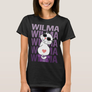 Camiseta Gato encantador - nombre Wilma