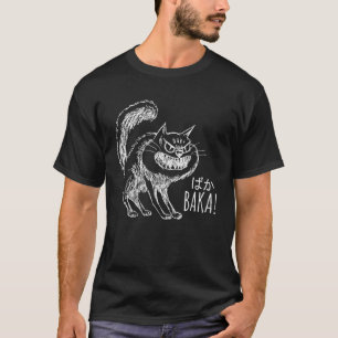 Camiseta Gato enfadado Baka Expresivo Dueño de gato japonés