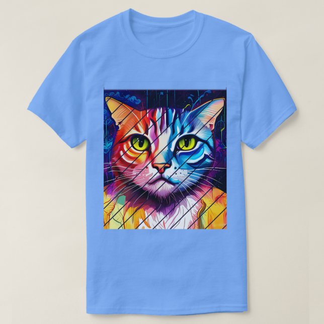 Camiseta gato enfurecido (Diseño del anverso)