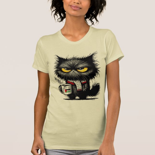 Camiseta Gato enojado (Anverso)