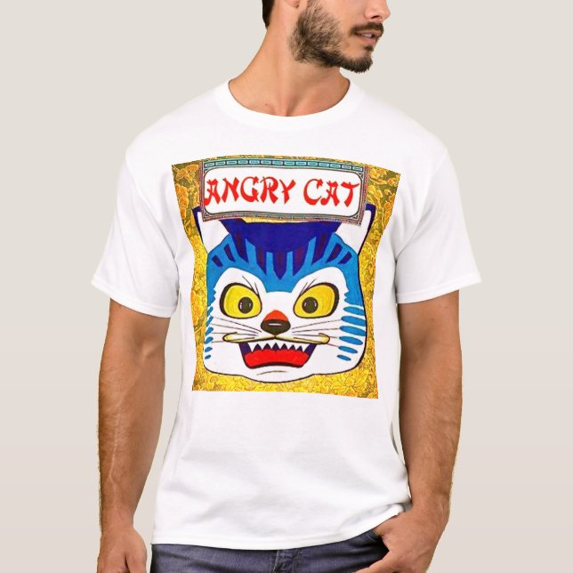 Camiseta Gato enojado (Anverso)
