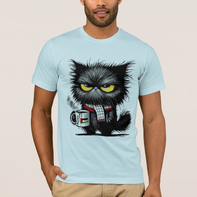 Camiseta Gato enojado (Anverso)