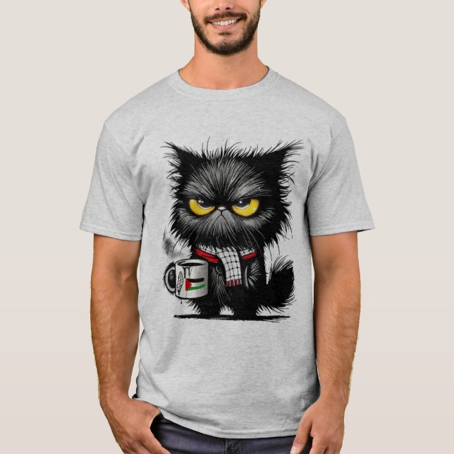 Camiseta Gato enojado (Anverso)