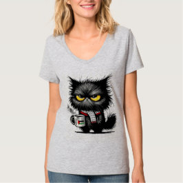Camiseta Gato enojado