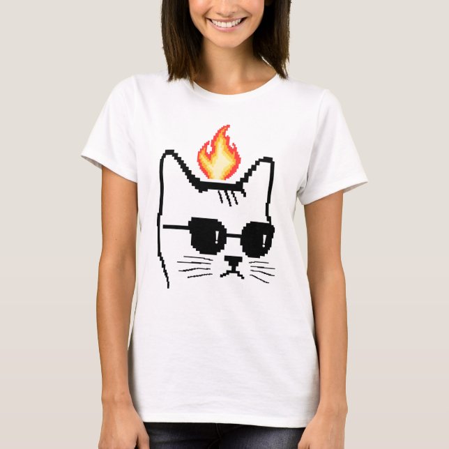 Camiseta Gato enojado (Anverso)