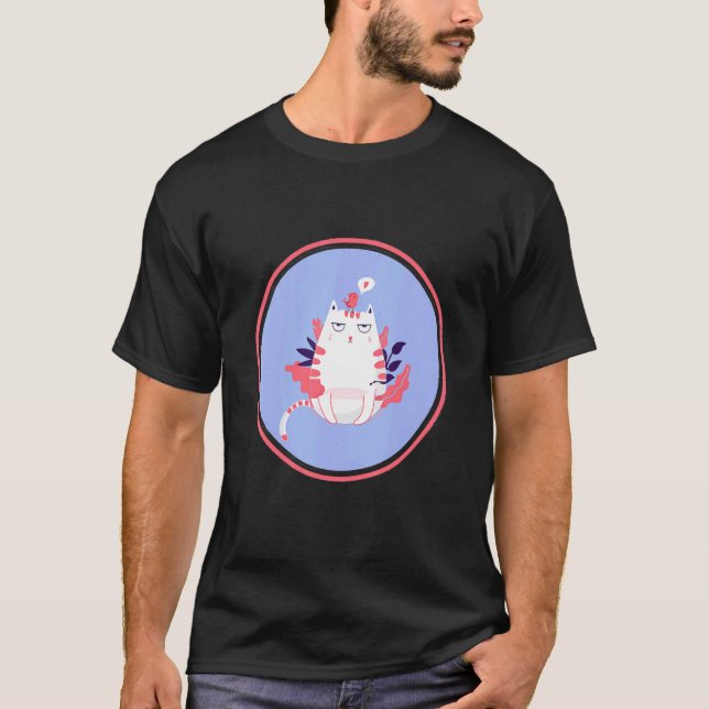 Camiseta Gato Enojado Mascota (Anverso)