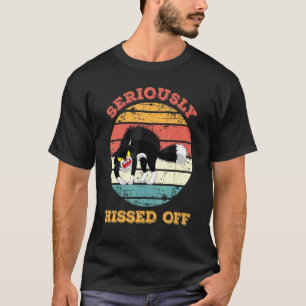 Camiseta Gato Enojado Seriamente Gruñón Clásico
