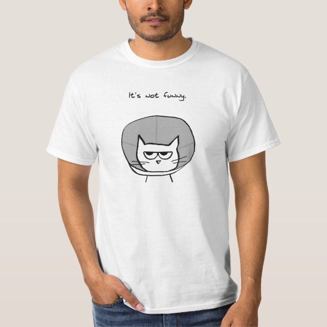 Camiseta Gato enojado y el cono de la vergüenza (Anverso)