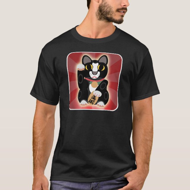 Camiseta Gato épico afortunado (Anverso)