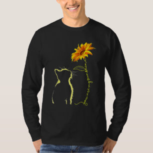 Camiseta Gato, eres mi Mascota de girasoles rescatado