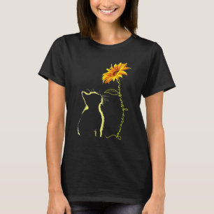 Camiseta Gato, eres mi Mascota de girasoles rescatado