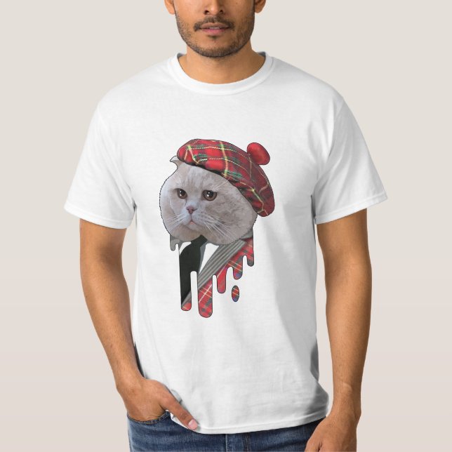 Camiseta Gato escocés (Anverso)