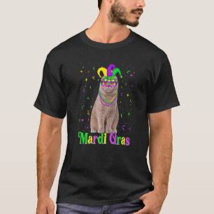 Camiseta Gato escocés plegable lindo Animales Carnaval de M