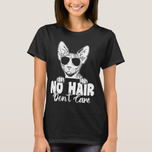 Camiseta Gato Esfinge Divertido Sin Pelo No Le Importa Calv