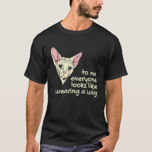 Camiseta Gato Esfinge Egipcio Gato Sin Pelo