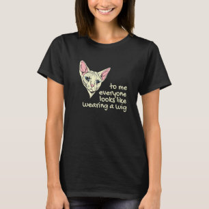 Camiseta Gato Esfinge Egipcio Gato Sin Pelo