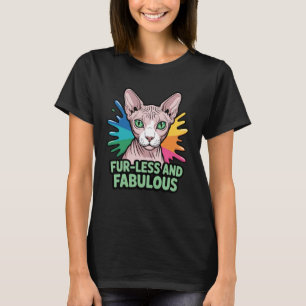 Camiseta Gato Esfinge sin Pelo y Fabuloso Padre de Mascota