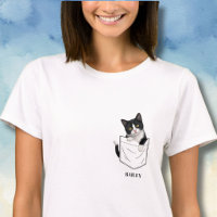 Gato Esmoquin Adorable en Bolsillo con Nombre Pers