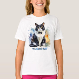 Camiseta Gato Esmoquin Elegante