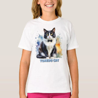 Camiseta Gato Esmoquin Elegante
